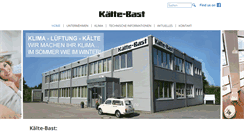 Desktop Screenshot of kaelte-bast.de