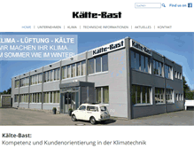 Tablet Screenshot of kaelte-bast.de